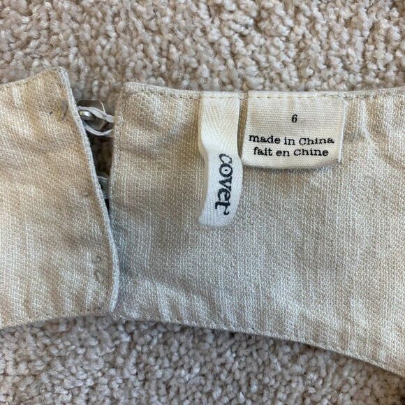 Covet beige sleeveless dress sz 6 - Picture 13 of 13